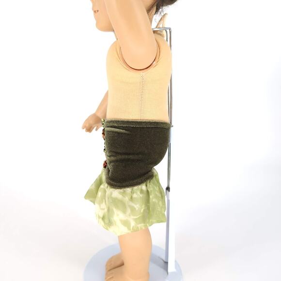 Unbranded Olive Green Velvet Doll Pull On Dressy Skirt for 18" Dolls - GUC - Picture 4 of 12